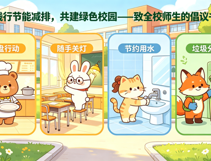 践行节能减排，共建绿色校园——致全校师生的倡议书